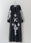 Kazakhstan Patchwork Embroidery Dress