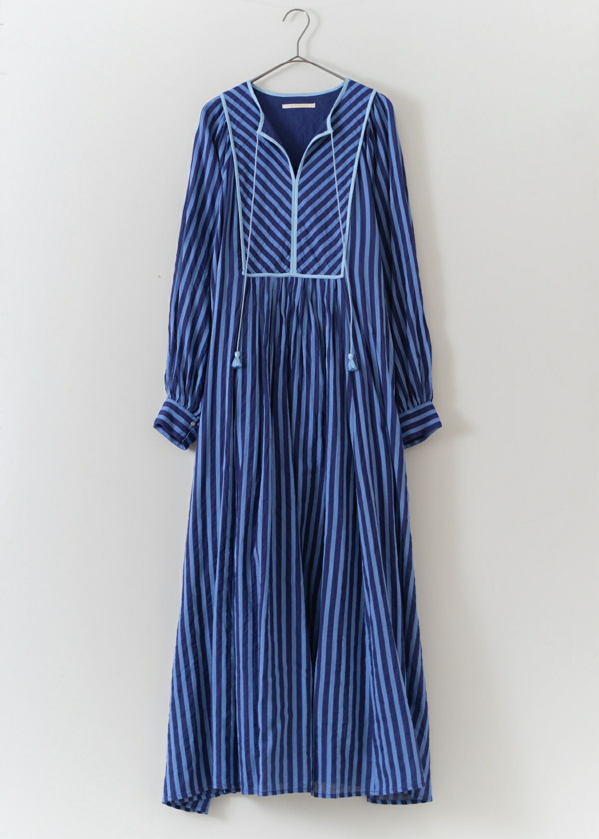 Cotton Voile Stripe Gather Dress | Pasand by ne Quittez pas ...