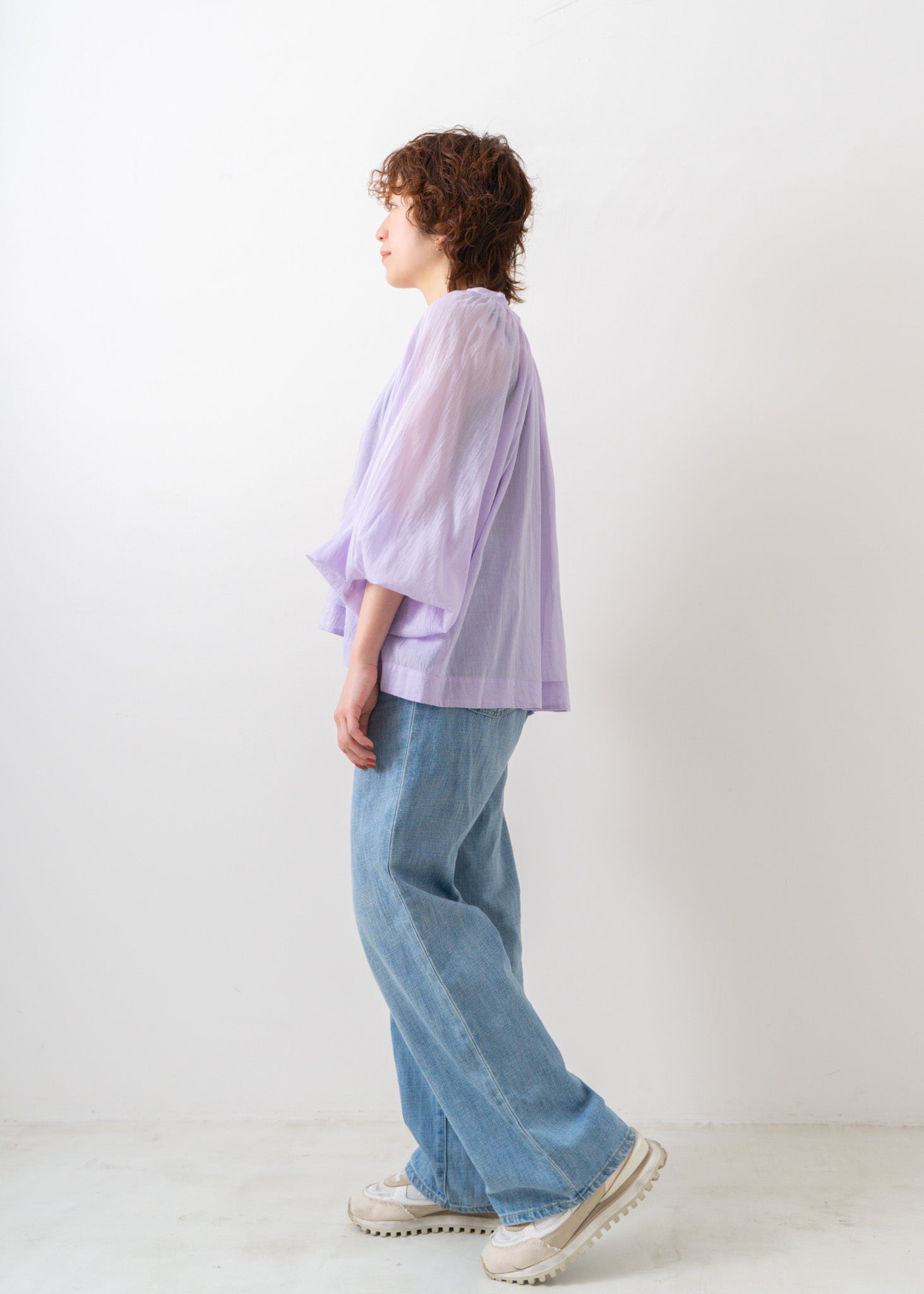 Cotton Voile Smocking Blouse | Pasand by ne Quittez pas | パサン 