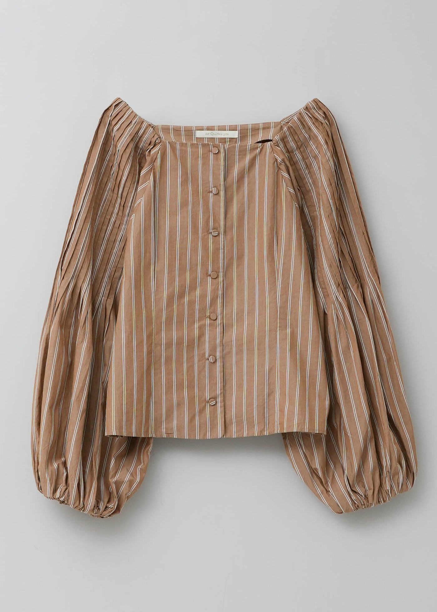 Poplin Tuck Sleeve Top