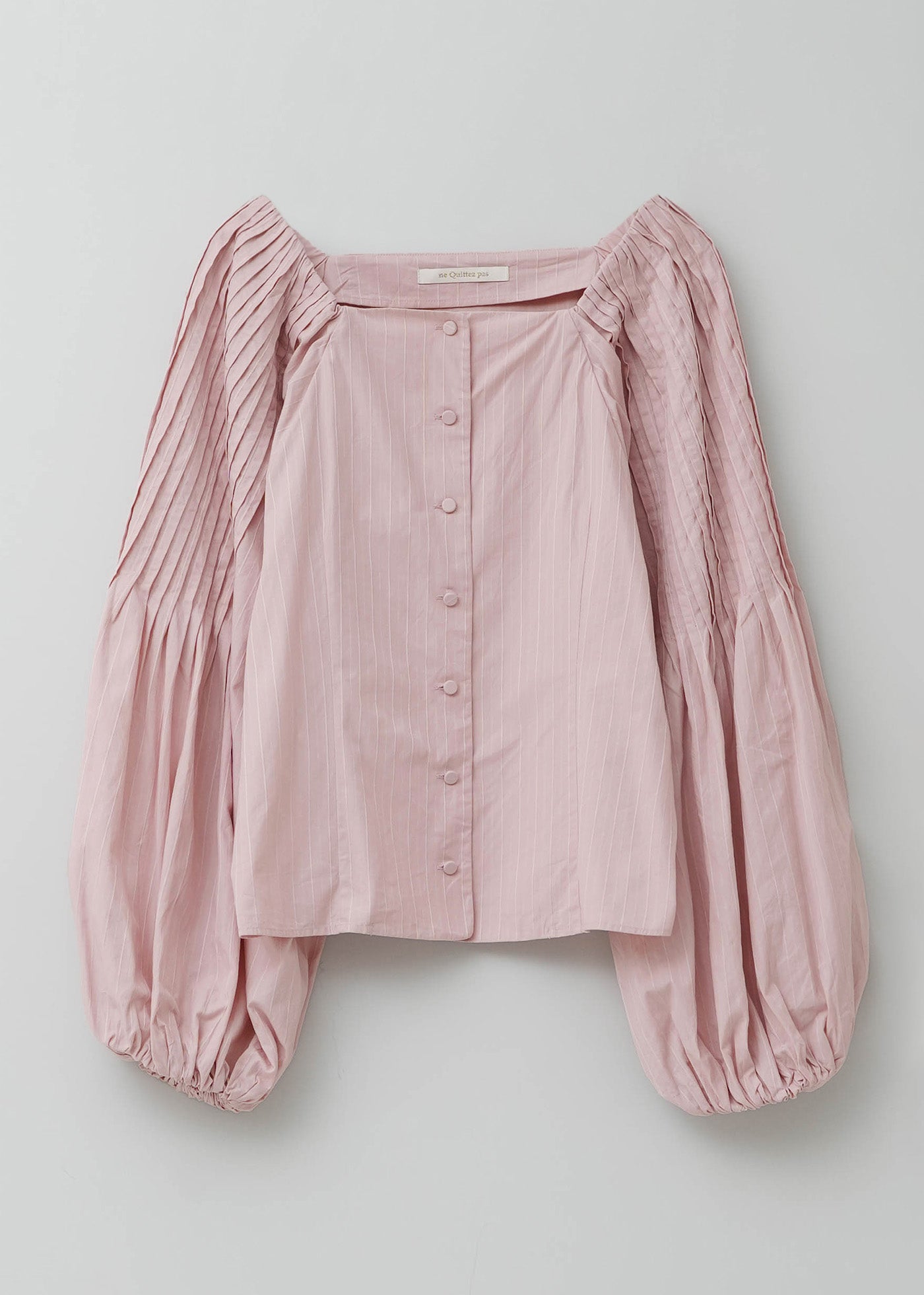 Poplin Tuck Sleeve Top