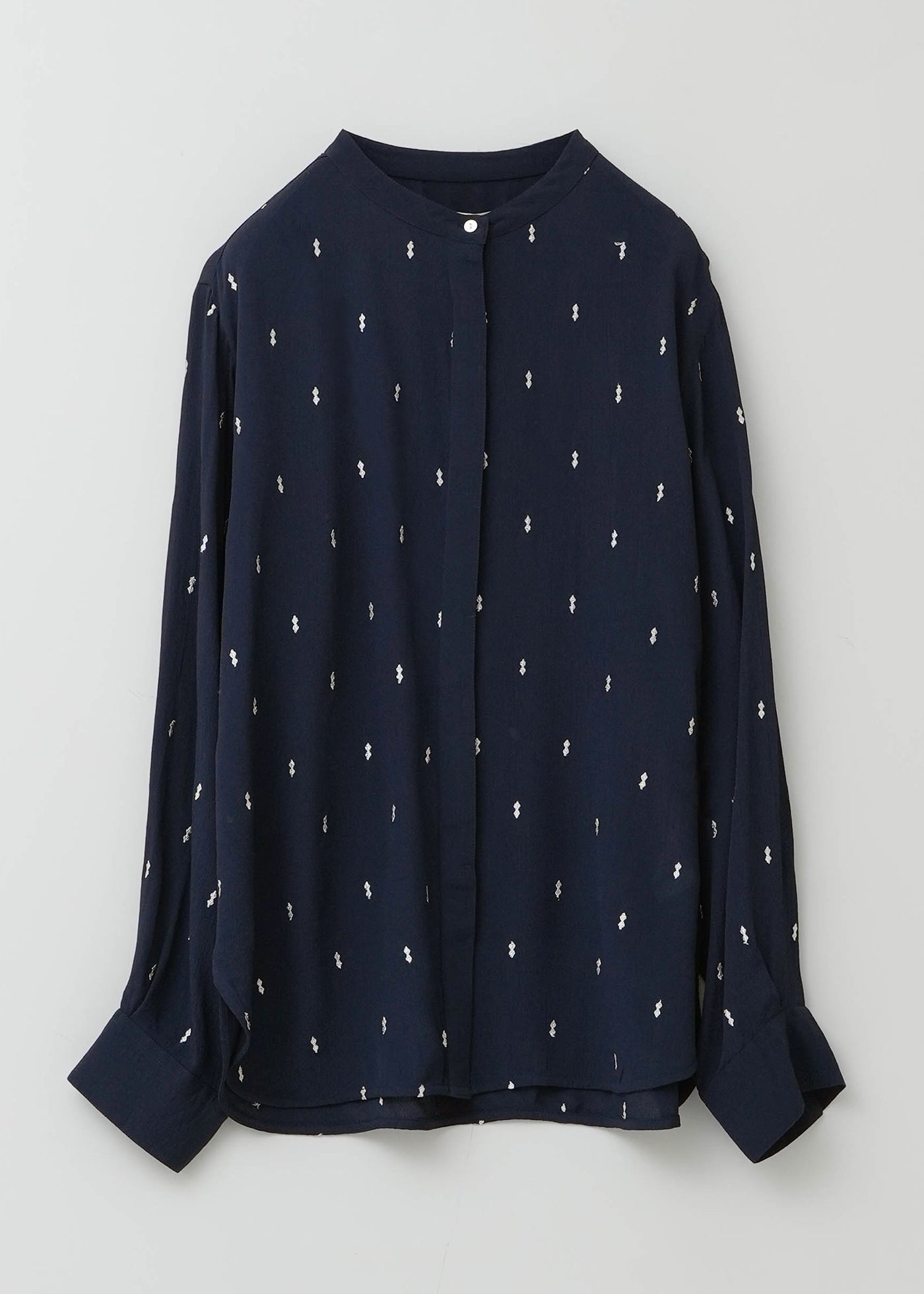 Moss Rayon Dia Embroidery Shirts