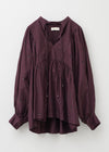 【9/2 10時発売】Fine Poplin Bindi Embroidery Gather Blouse