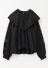 【9/2 10時発売】Cotton Dobby Lace Collar Blouse