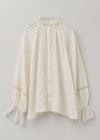 【9/2 10時発売】Cotton Dobby Frill Collar Blouse