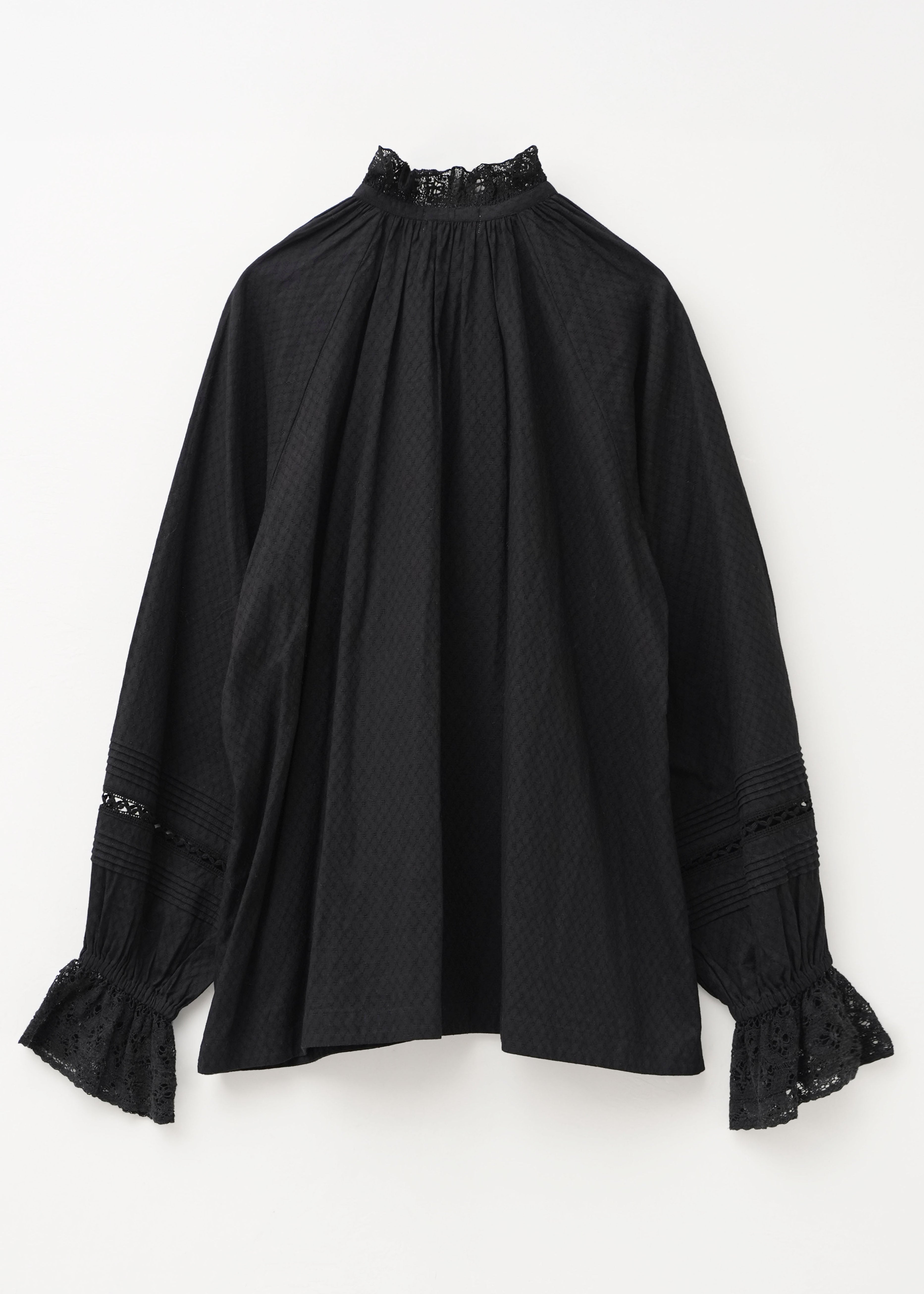 【9/2 10時発売】Cotton Dobby Frill Collar Blouse