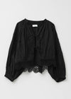 【7/22 10時発売】Cambric Dobby Lace Blouse