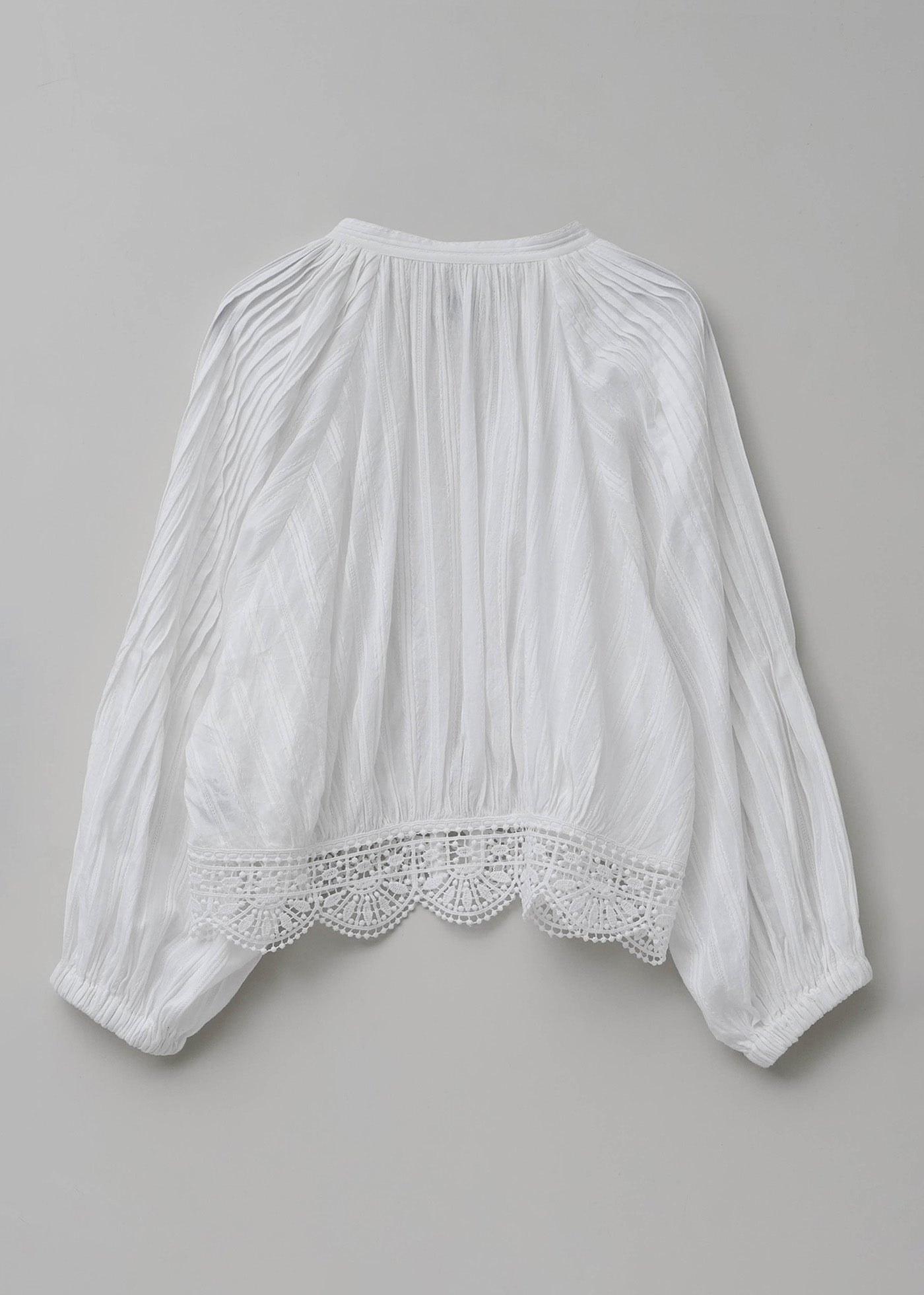 【7/22 10時発売】Cambric Dobby Lace Blouse