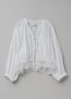 【7/22 10時発売】Cambric Dobby Lace Blouse
