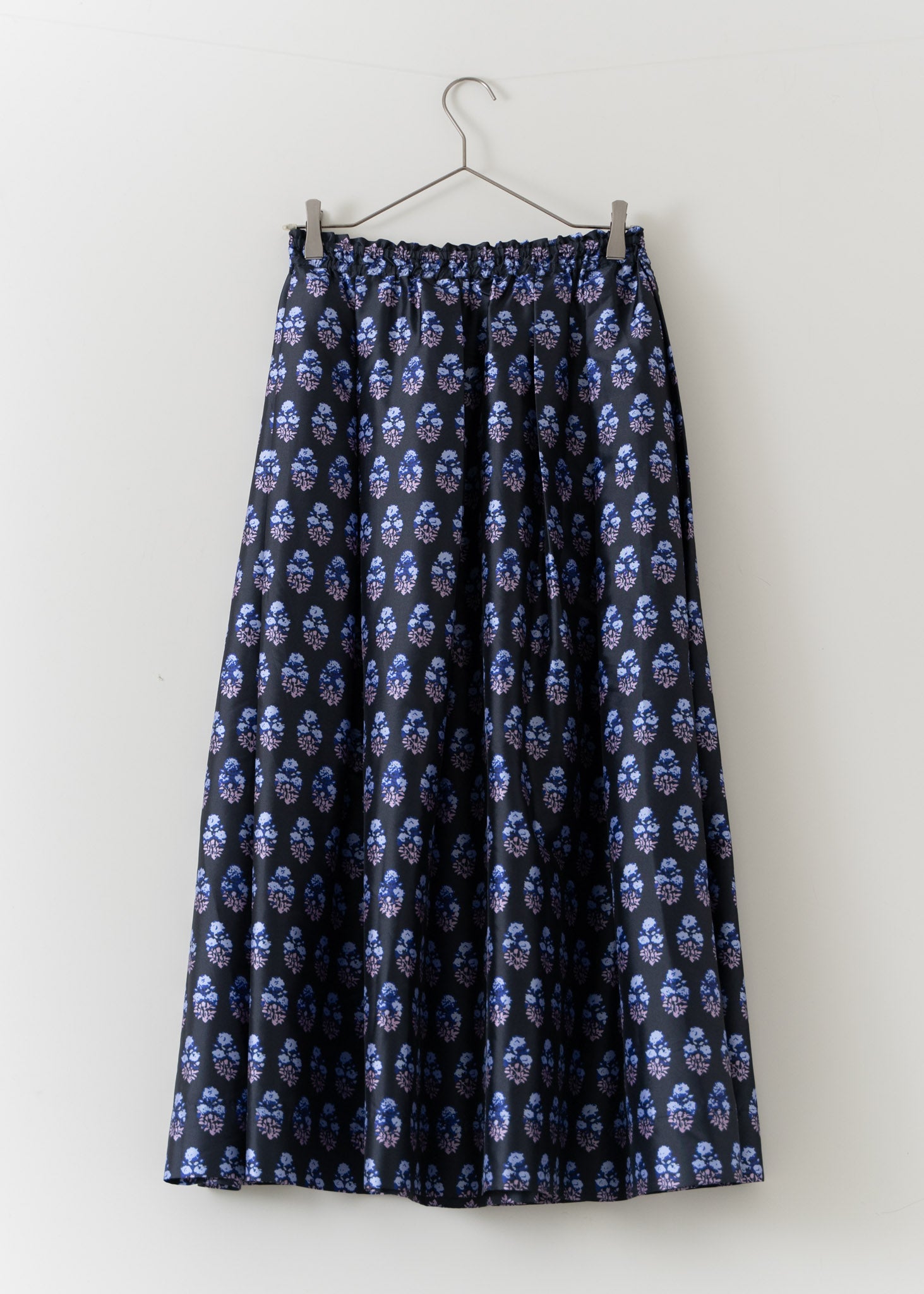 Poly Dupion Print Tuck Skirt | Pasand by ne Quittez pas | パサンドバイヌキテパ