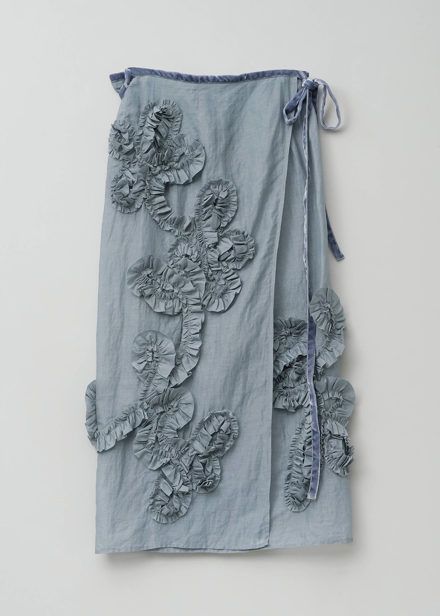 【7/22 10時発売】Cotton Organza Frill Wrapped Skirt