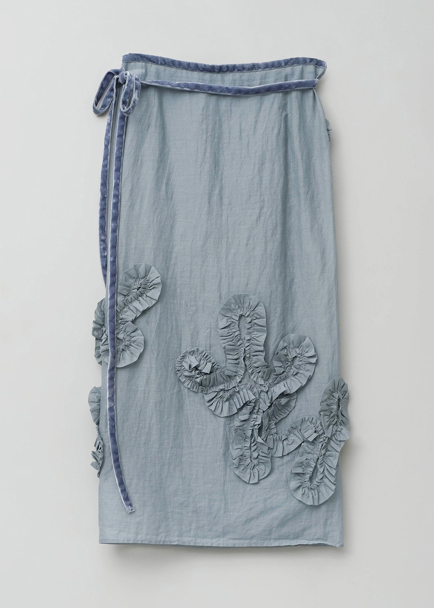 【7/22 10時発売】Cotton Organza Frill Wrapped Skirt