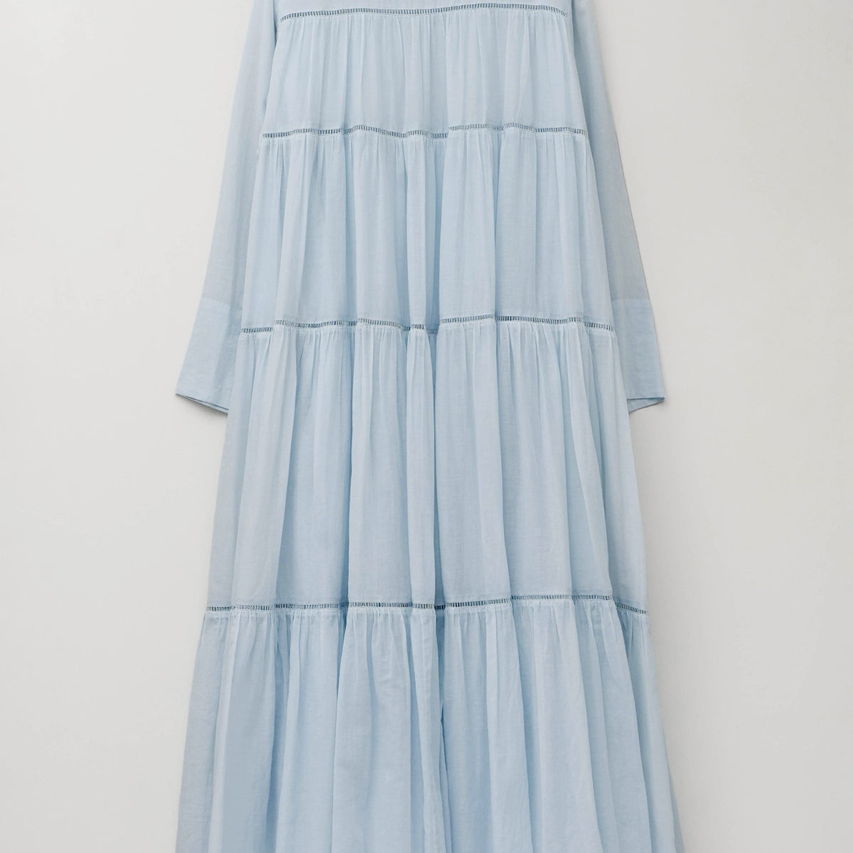 Cotton Voile Tiered Maxi Dress | Pasand by ne Quittez pas | パサン 
