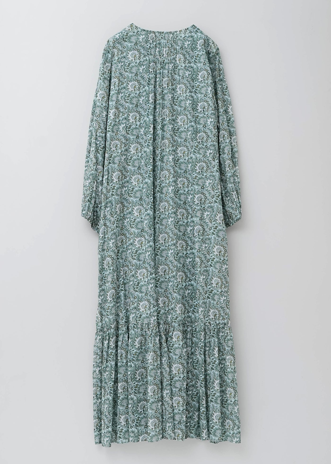 Cotton Organza Paisley Dance Lace Yoke Dress