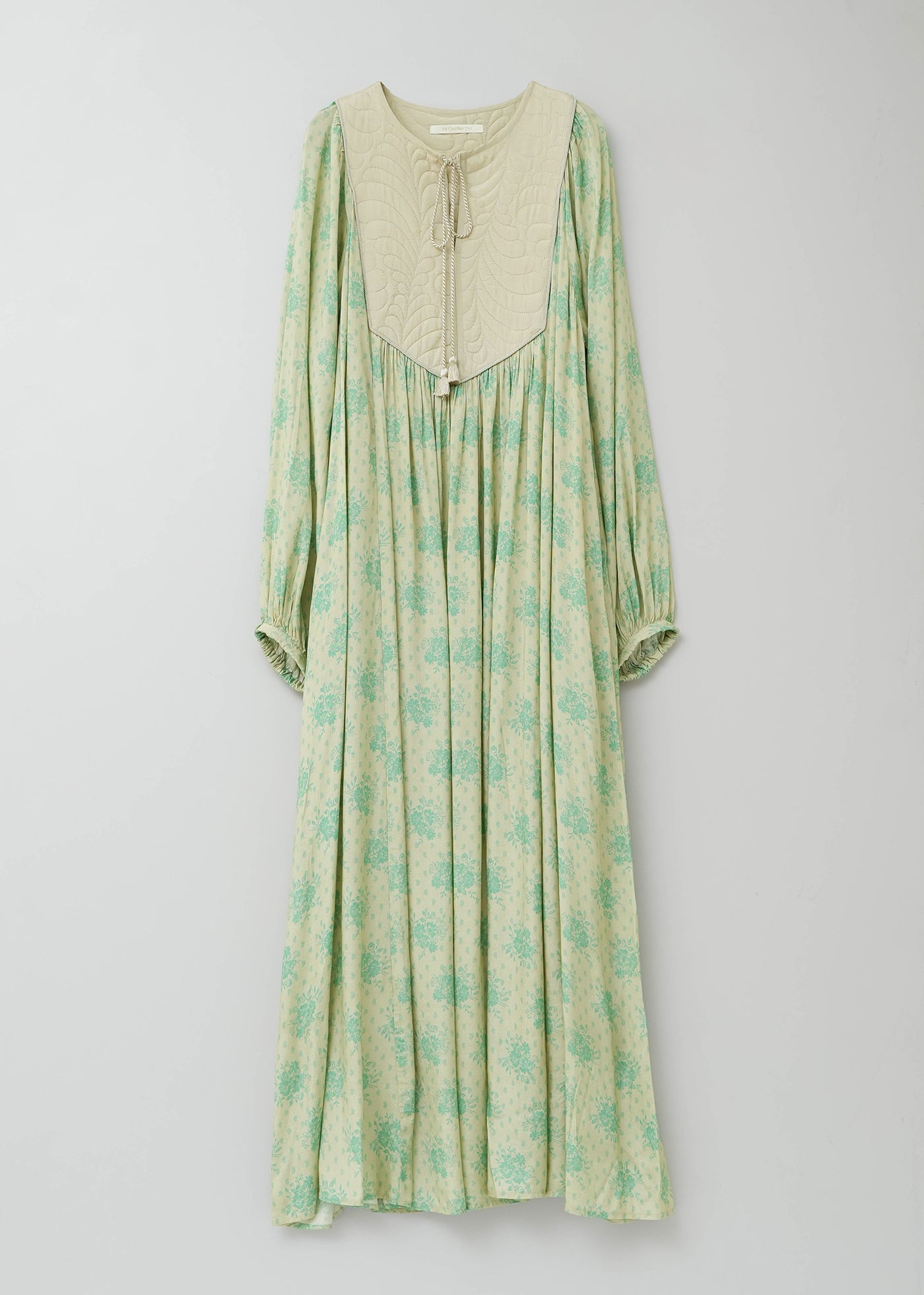 Shantoon Jacquard Poppy Print Yoke Dress