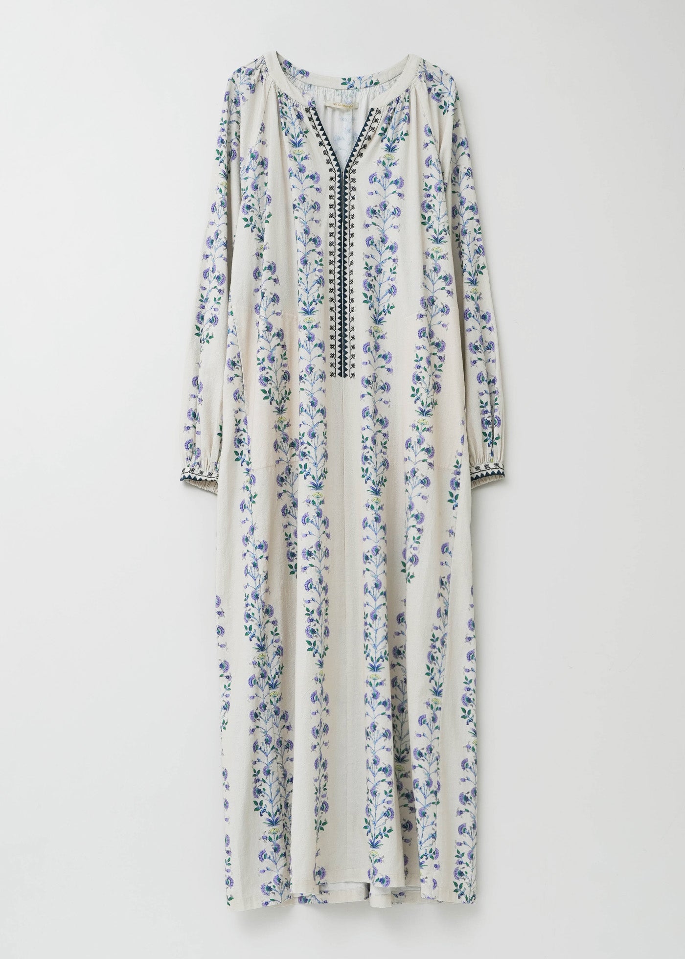 Crimp Cotton Bergamot Print Dress