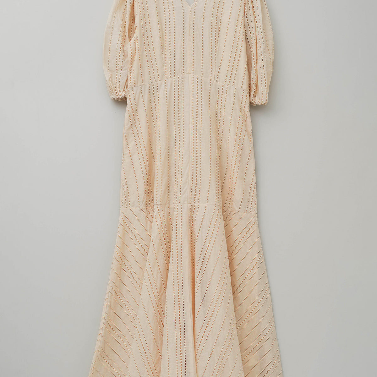 Cotton Organza Ladder Cifre Flare Dress | Pasand by ne Quittez pas 