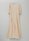 Cotton Organza Ladder Cifre Flare Dress