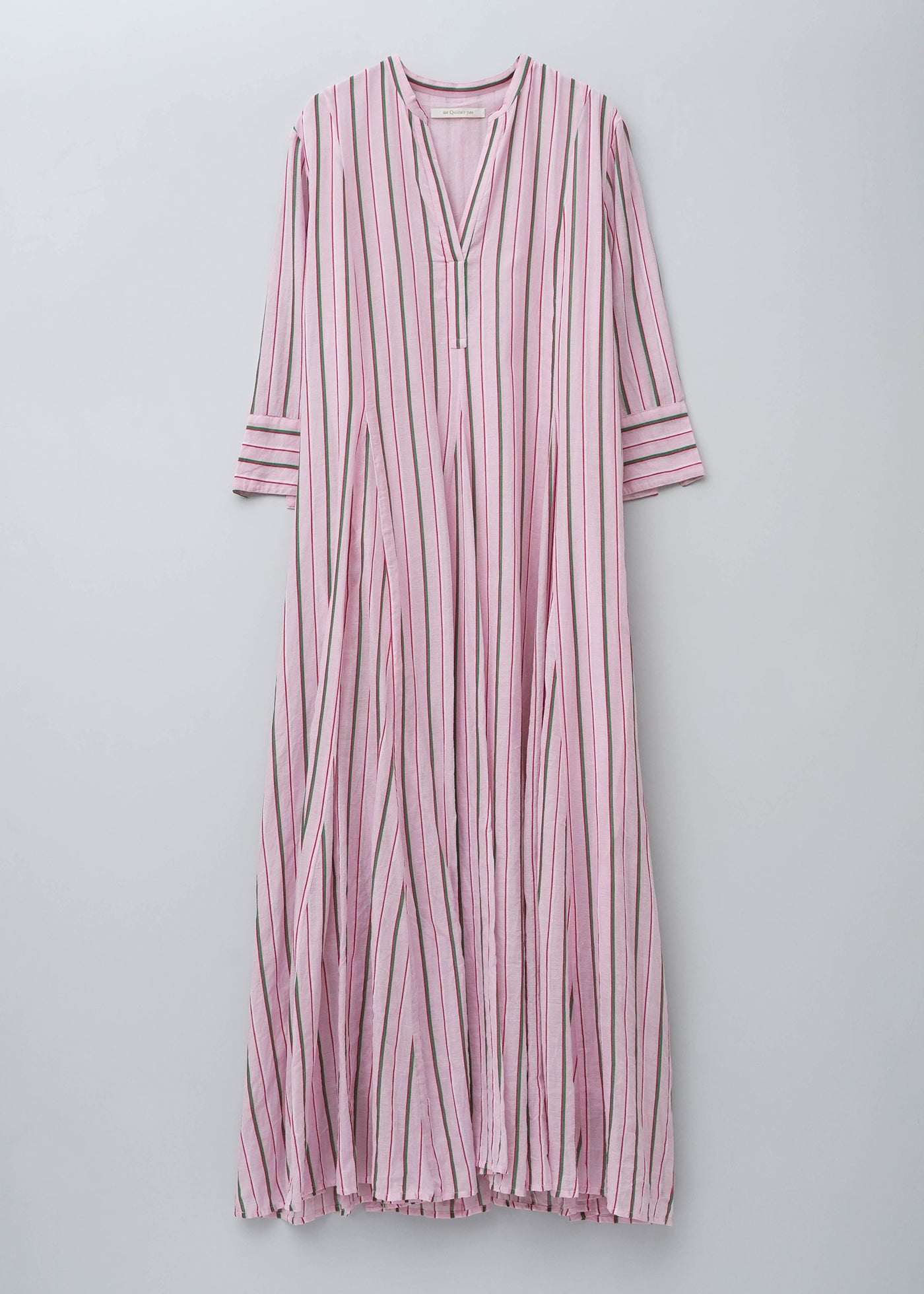 Cotton Voile Stripe Panel Dress | Pasand by ne Quittez pas