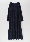 Cotton Voile Lupine Cifre Long Sleeve Dress