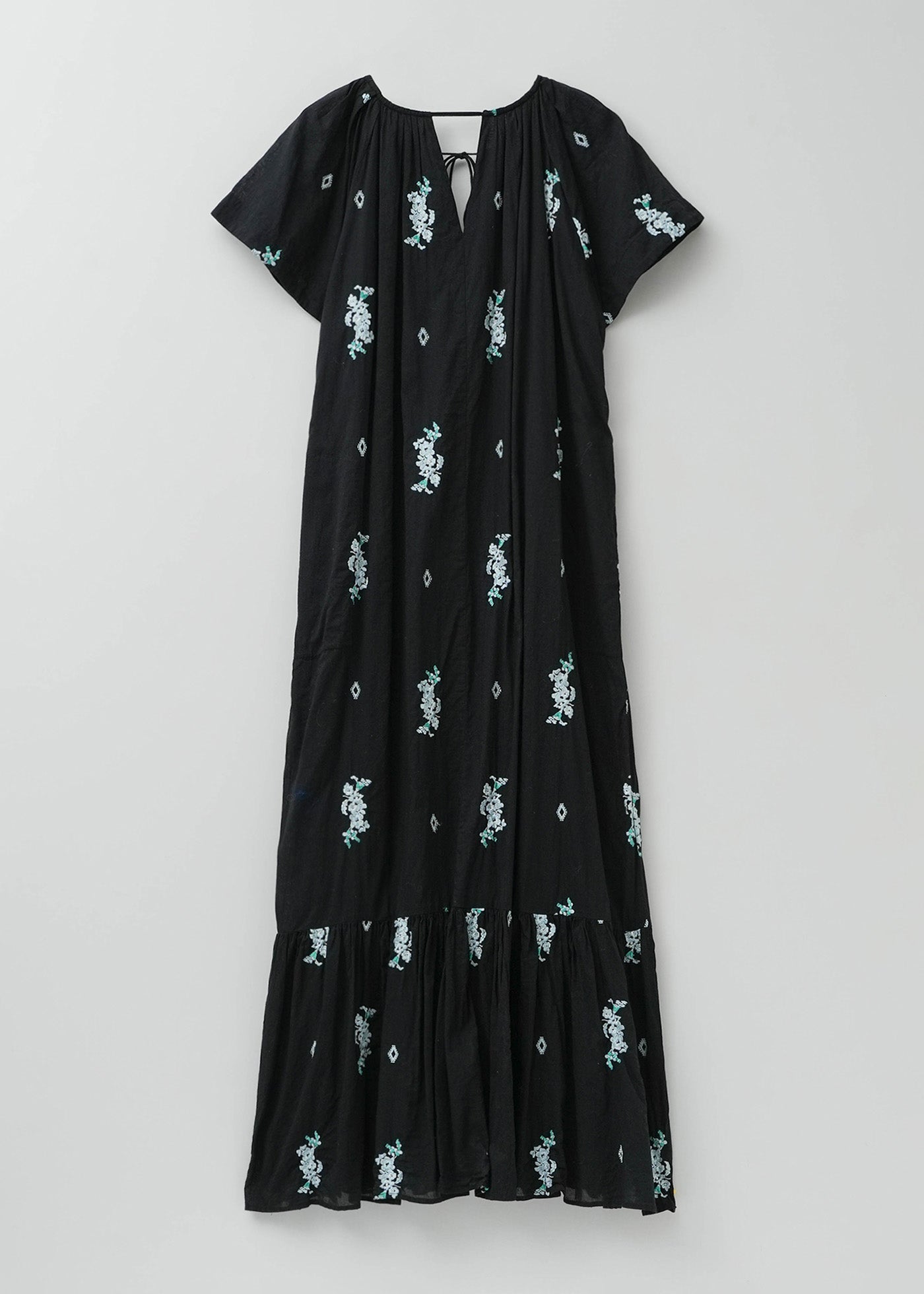Cotton Voile Jasmine Embroidery Short Sleeve Dress | Pasand by ne