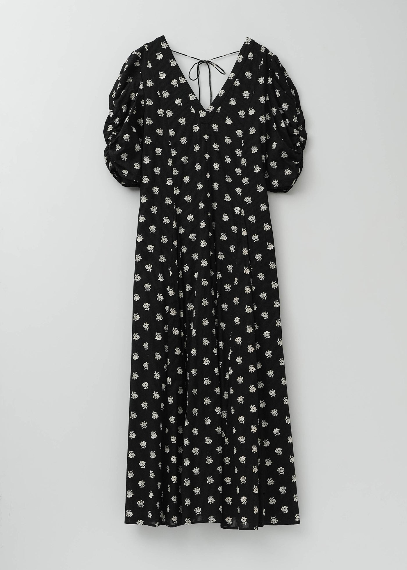 5月上旬お届け予定】Cotton Dobby Stripe Anemone Print Gather Sleeve