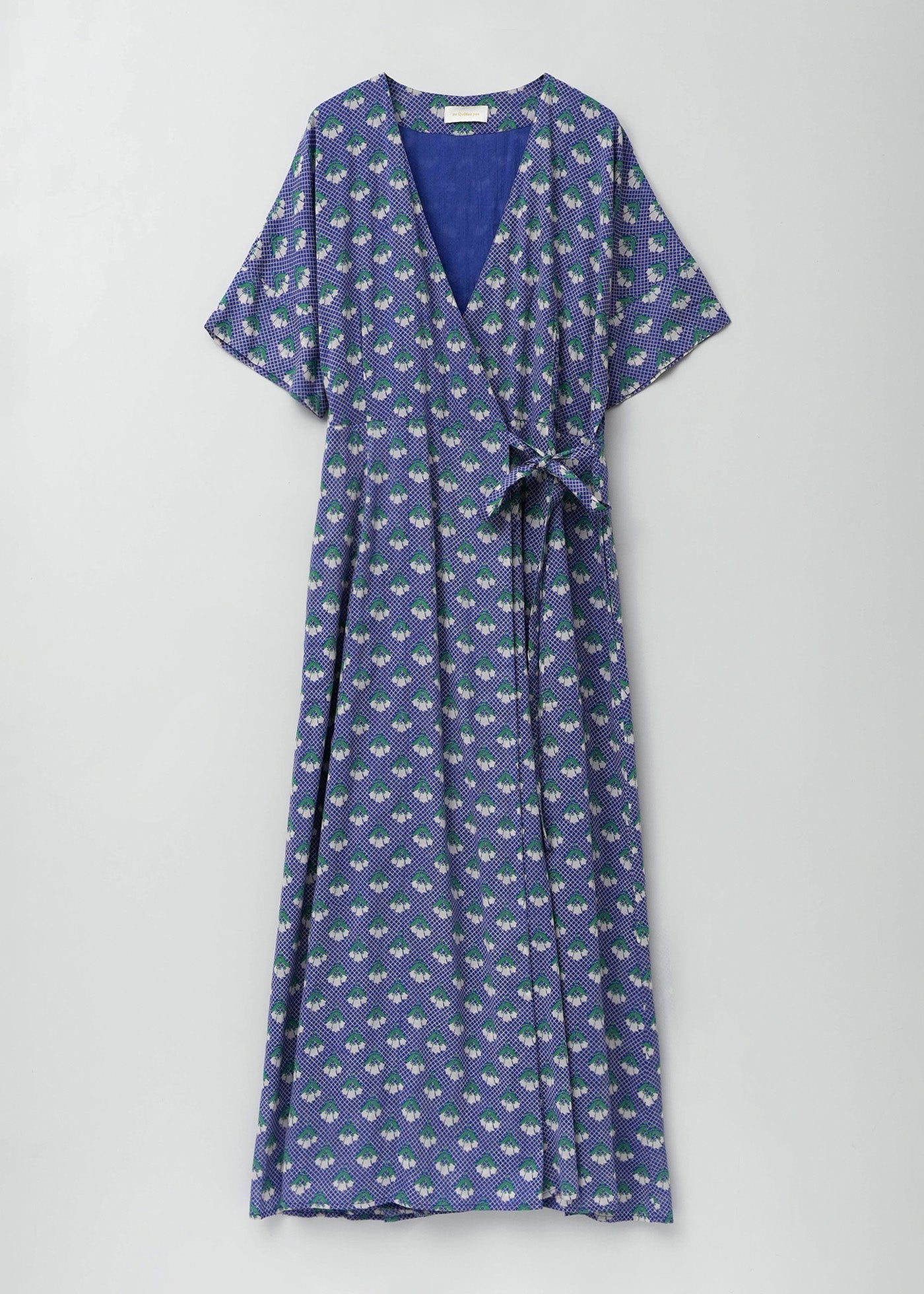 【6/10 10時発売】Cotton Voile Small Lily Print Wrap Dress