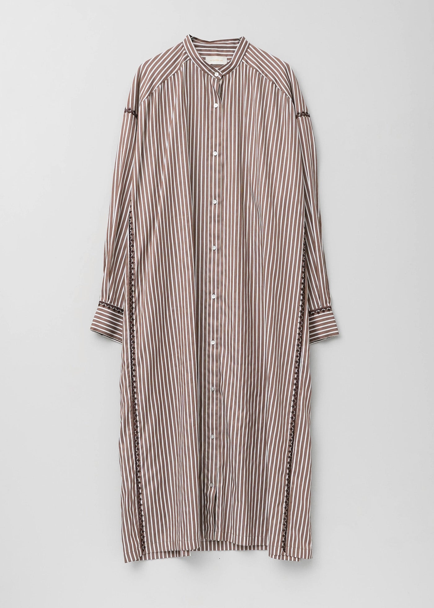 【7/22 10時発売】Poplin Stripe Shirts Kurta Dress