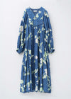 【9月下旬お届け予定】Rayon Jacquard Rose Print Yoke Dress
