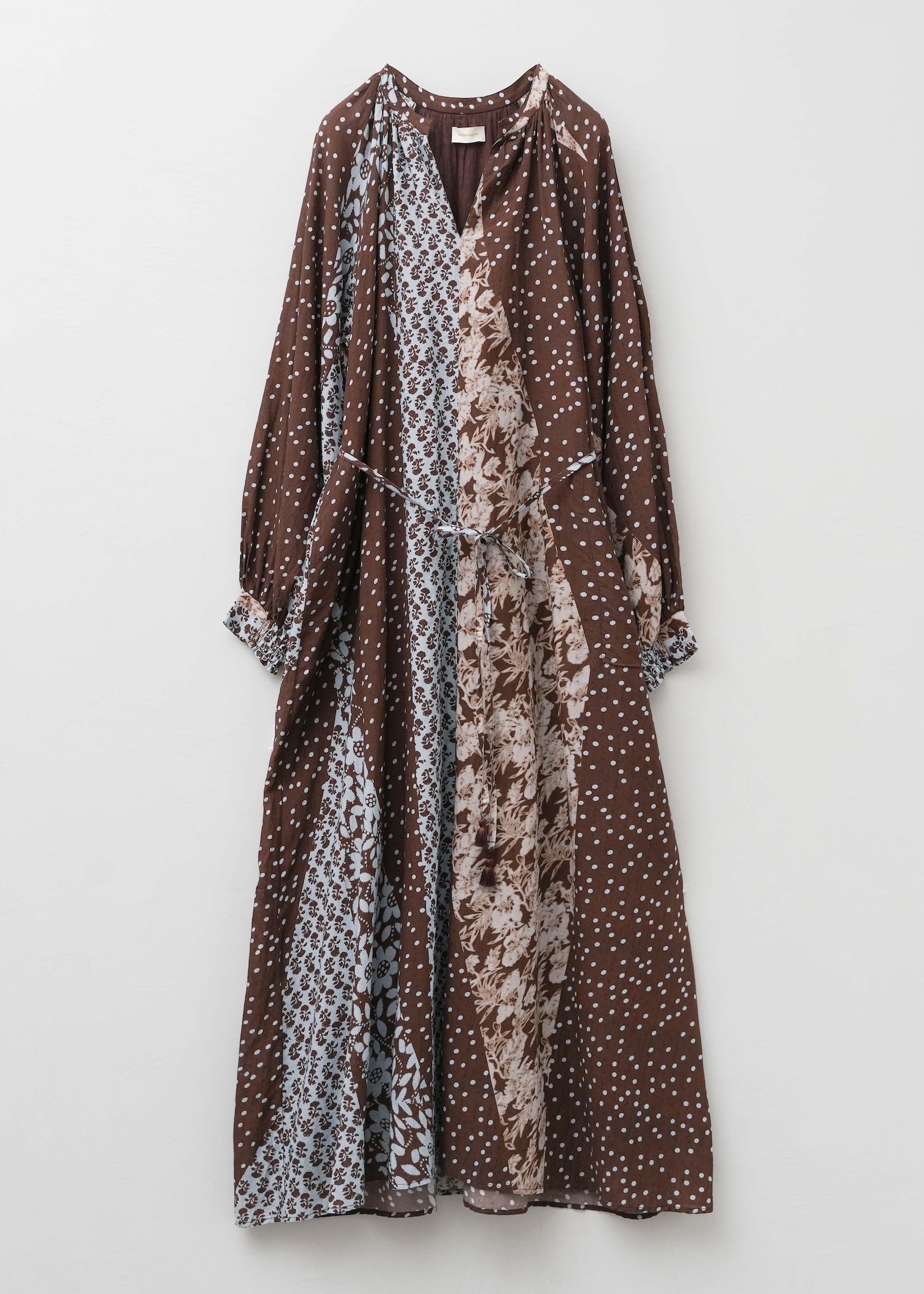 【8/5 10時発売】Cotton Rayon Patchwork Flower Print Dress