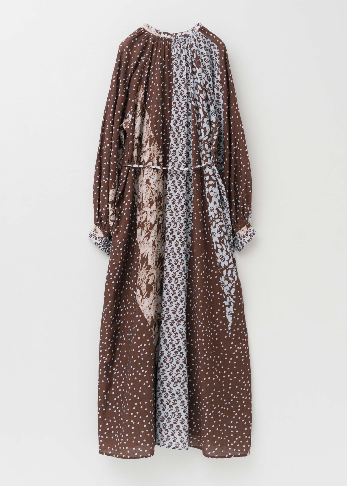 Cotton Rayon Patchwork Flower Print Dress