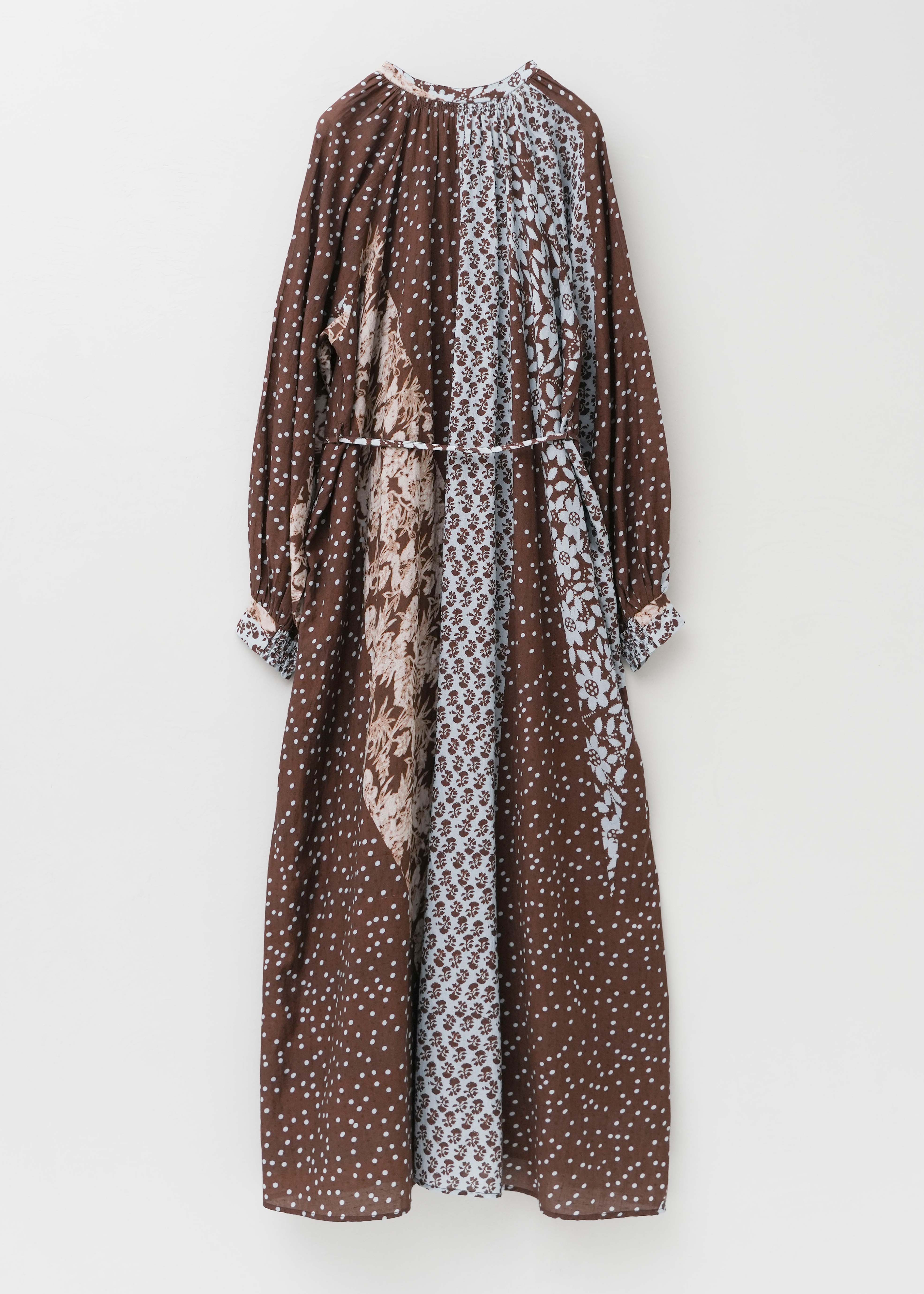 【8/5 10時発売】Cotton Rayon Patchwork Flower Print Dress