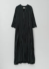 【7/8 10時発売】Cotton Voile Stripe Panel Dress