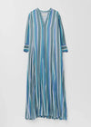 【7/8 10時発売】Cotton Voile Stripe Panel Dress
