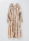【11月中旬お届け予定】Rayon Georgette Jacquard Embroidery Dress