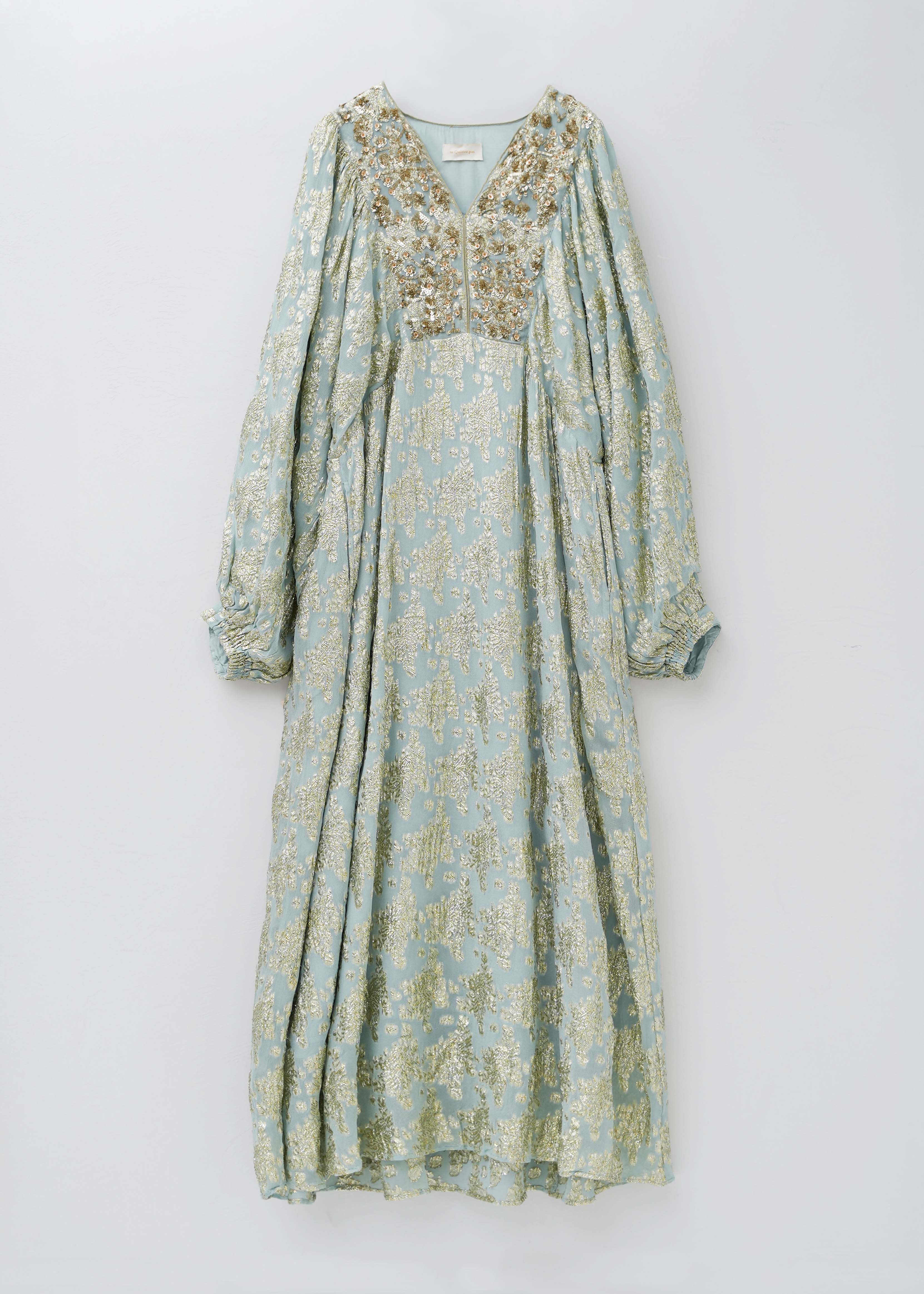 【11月中旬お届け予定】Rayon Georgette Jacquard Embroidery Dress
