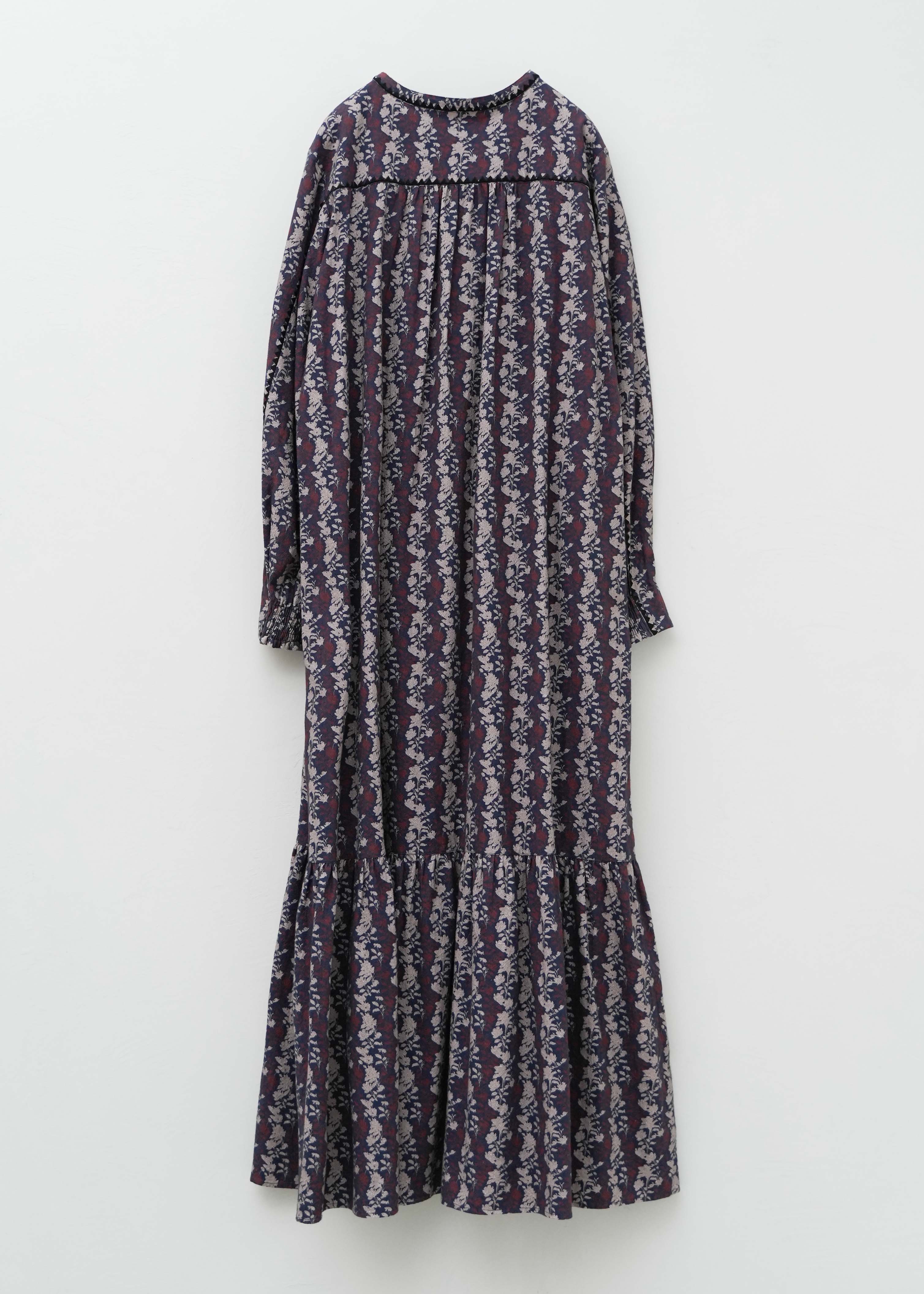10/7 10時発売】Crimp Cotton Abelia Print Line Embroidery Dress