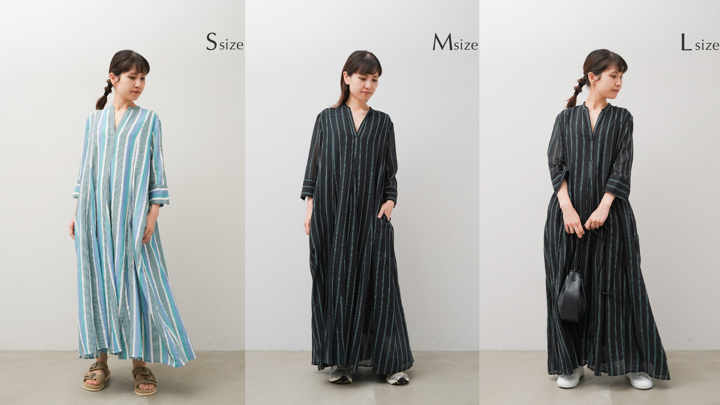 Cotton Voile Stripe Panel Dress | Pasand by ne Quittez pas