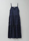 Poly Dupion Embroidery Cami Dress
