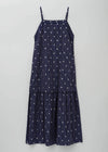 Cotton Poplin Stripe Foil Print Cami Dress