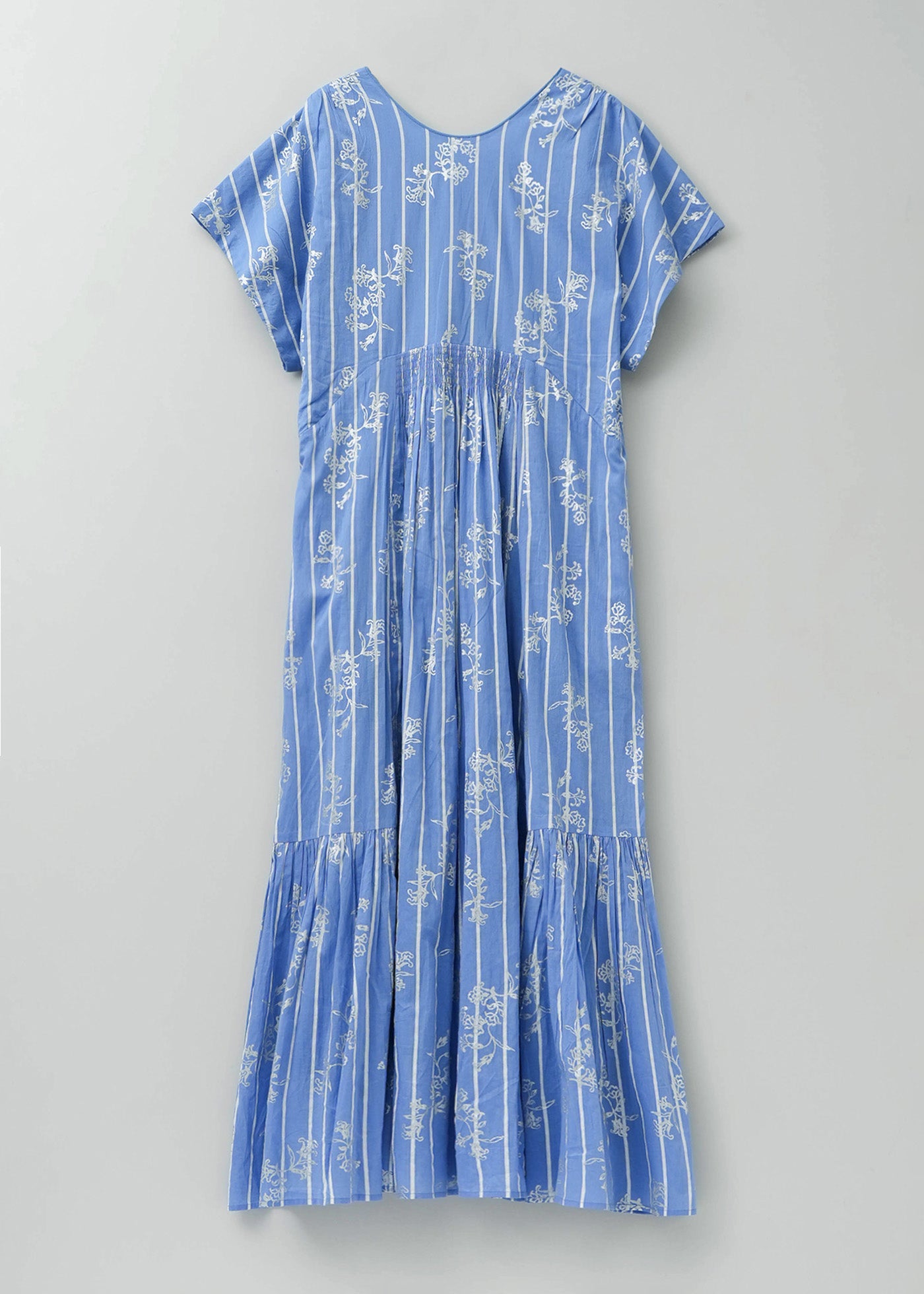 SELF/PORTRAIT　TERESA ENG　限定100部 プリント付き 5月上旬お届け予定】Cotton Voile Stripe Anemone Foil Print French