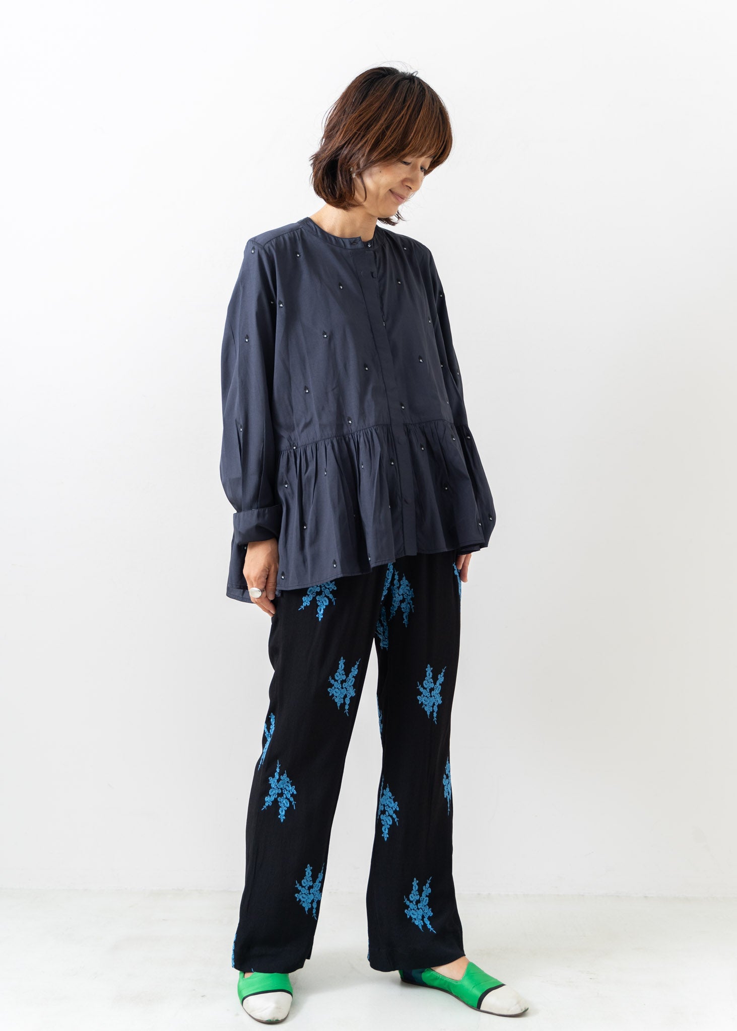 Moss Rayon Full Embroidery Pants | Pasand by ne Quittez pas ...