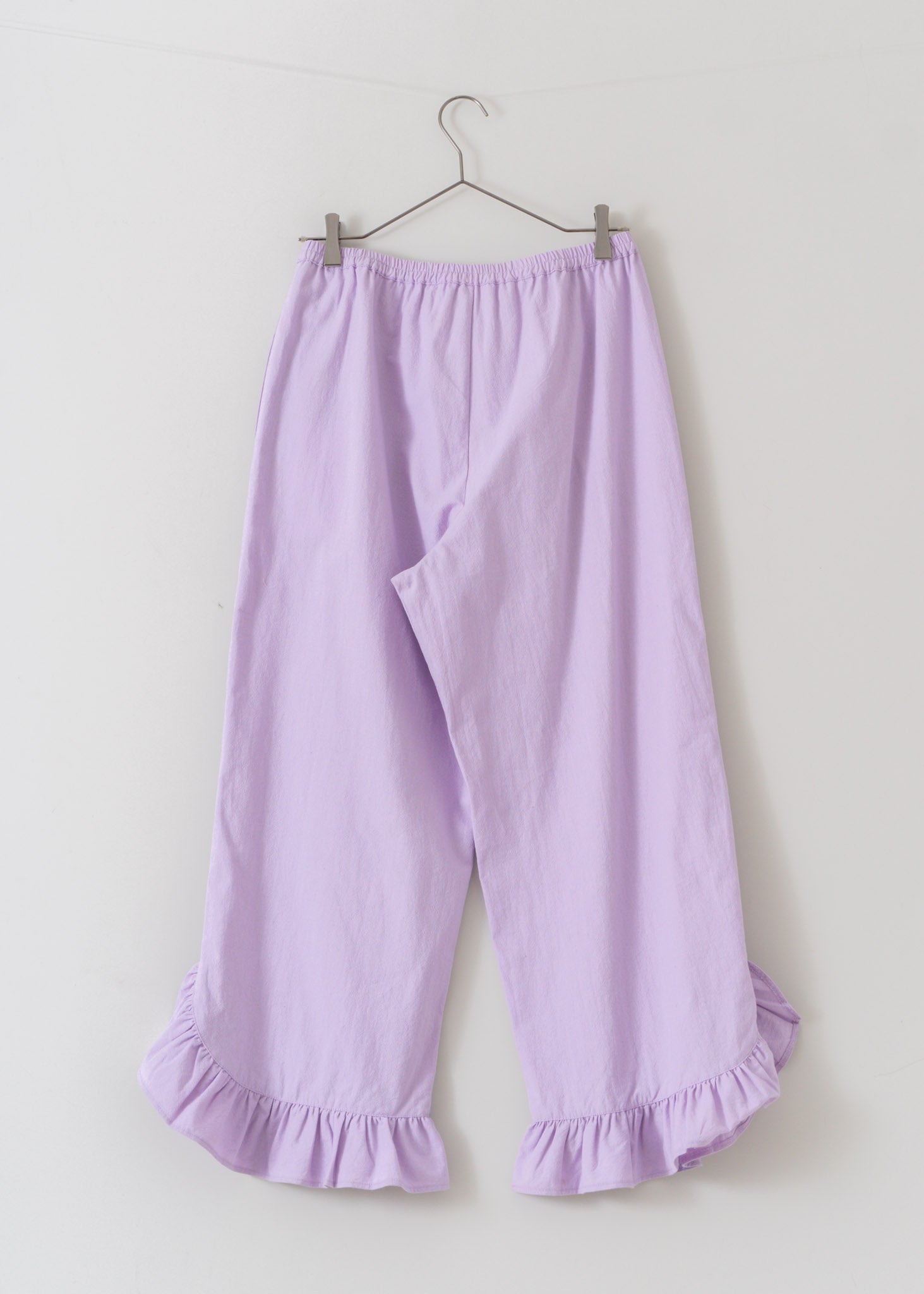 Crimp Cotton Frill Pants