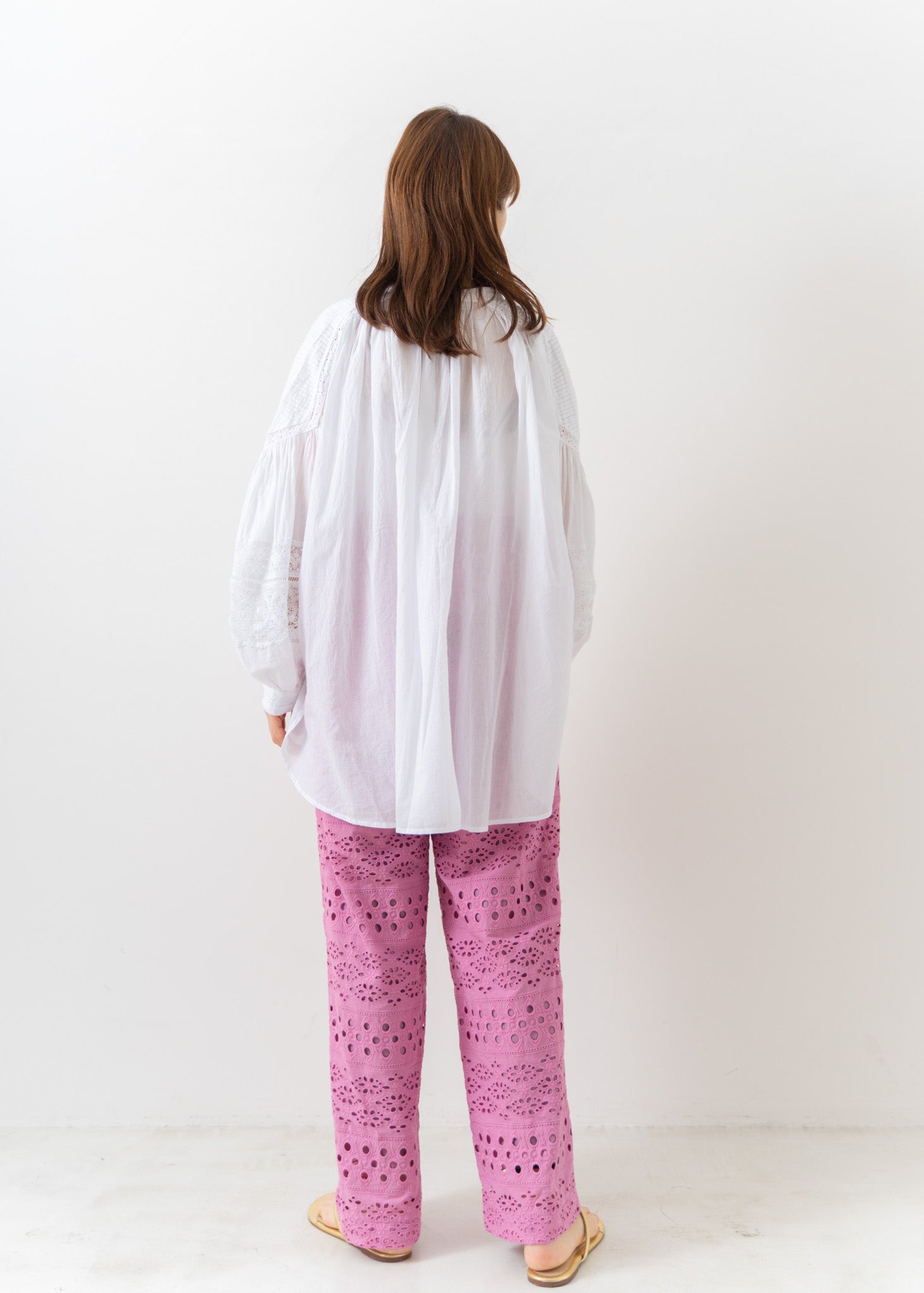 Border Hemla Gather Pants | Pasand by ne Quittez pas | パサン 