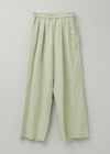 Linen Twill Side Embroidery Pants