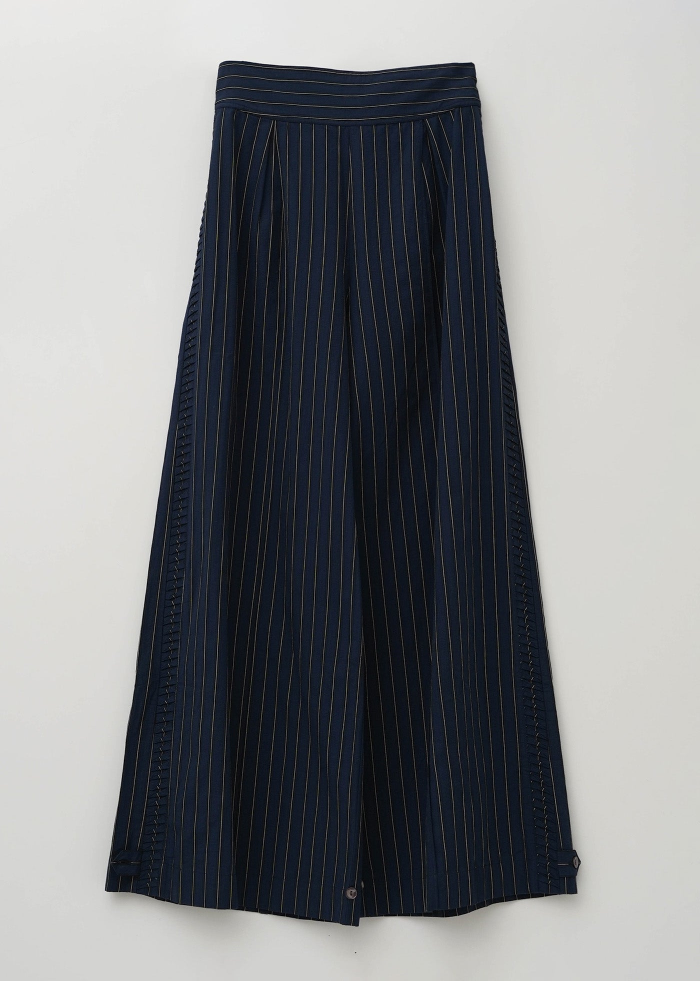 【3/19 10時発売】Poplin Side Wave Tuck Pants