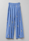 【4月中旬お届け予定】Cotton Voile Jasmine Embroidery Gather Pants