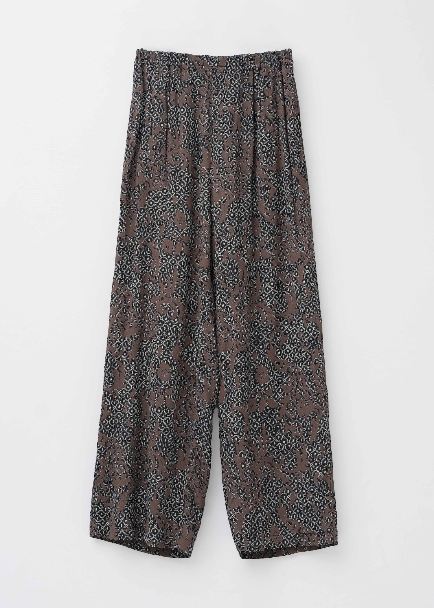 【10月上旬お届け予定】Rayon Jacquard Abstract Paisley Print Pants