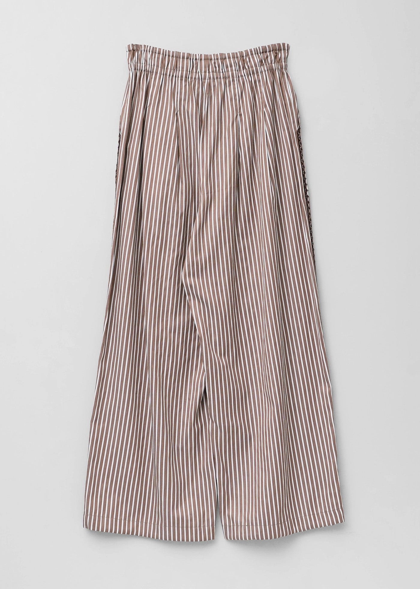 Poplin Stripe Pants | Pasand by ne Quittez pas | パサンドバイヌキテパ