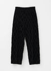 【10月中旬お届け予定】Velvet Flower Argyle Embroidery Pants
